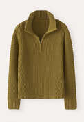 Zip-neck sweater, Lichen, webstill