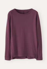 Long-sleeve top, Dark plum, webstill