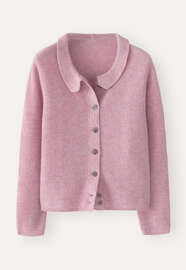 Collared cardigan, Pale raspberry, webstill