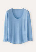 Scoop-neck sweater, Marine, webstill
