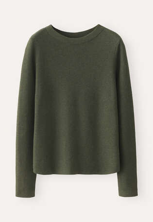 High-neck sweater, Dark pine, webstill