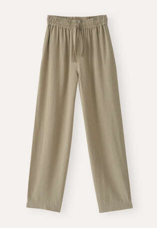 Elasticated trousers, Dried sage, webstill