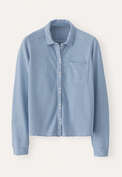 Jersey striped shirt, Soft indigo, webstill