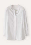 Tuck-detail shirt, White, webstill