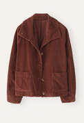 Cord jacket, Chestnut brown, webstill