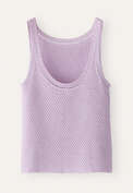 Crochet-trim knitted vest, Pale lavender, webstill