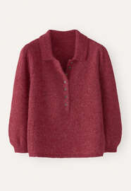 Collared sweater, Maroon pink, webstill
