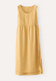 Sleeveless double-layer dress, Mustard yellow, webstill