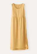 Sleeveless double-layer dress, Mustard yellow, webstill