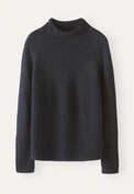 High-neck sweater, Blue black, webstill