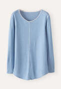 Striped top, Soft indigo, webstill
