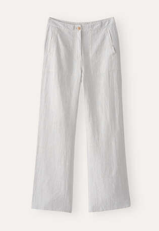 Straight-leg trousers, Ice grey, webstill