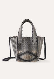 Knotted bag, Black and white, webstill