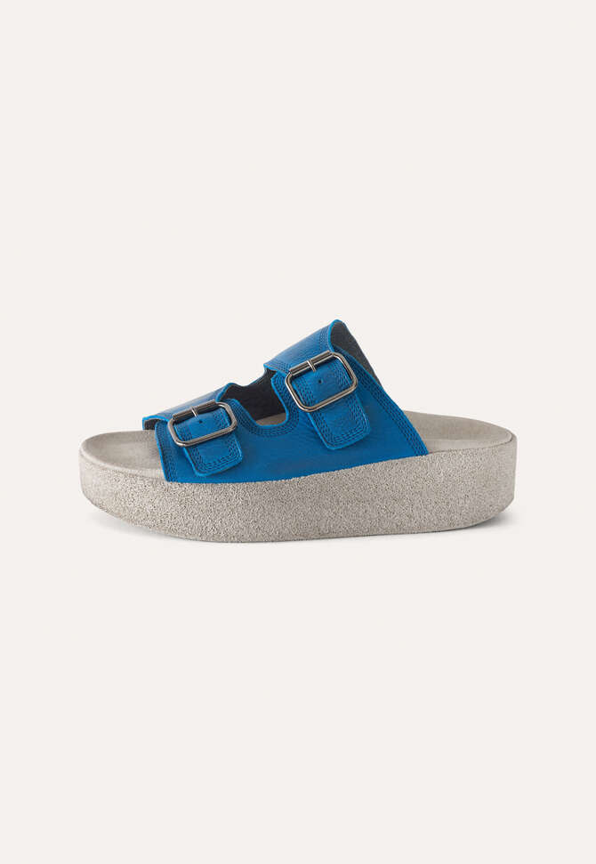 Chunky buckle sandals, Blu reale, completeTheLook