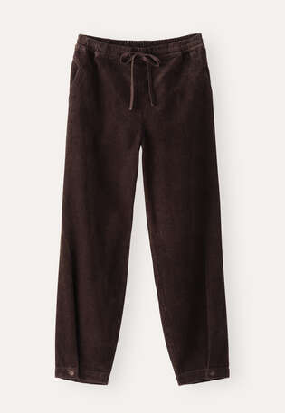 Tapered trousers, Dark chocolate, webstill