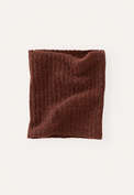 Knitted snood, Dark copper, webstill
