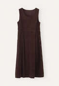 Sleeveless dress, Dark chocolate, webstill
