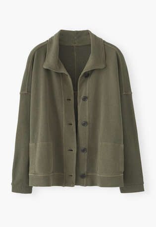 Jersey jacket, Dark moss, webstill