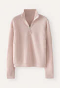 Zip-front sweater, Grey rose, webstill