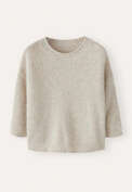 Short-sleeve sweater, Natural stone, webstill