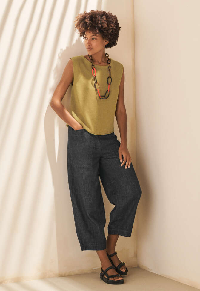 Knitted top, Chartreuse, completeTheLook