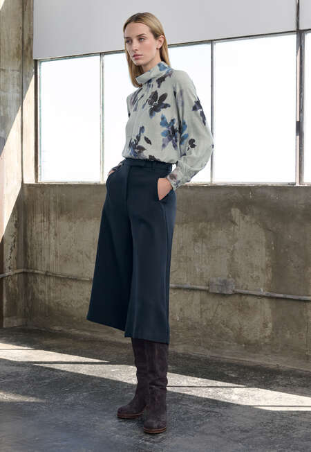 Tailored culottes, Ink teal, completeTheLook