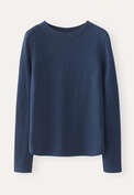 High-neck sweater, Dark blue, webstill