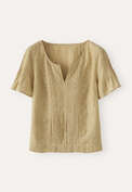Tuck-detail top, Chartreuse, webstill