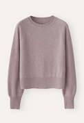 Raglan-sleeve sweater, Mauve cream, webstill