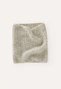 Knitted snood, Pale grey, webstill