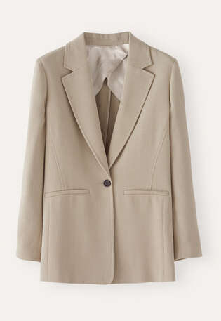 Tailored blazer, Pale natural, webstill