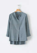 Striped shirt, Pale indigo, webstill