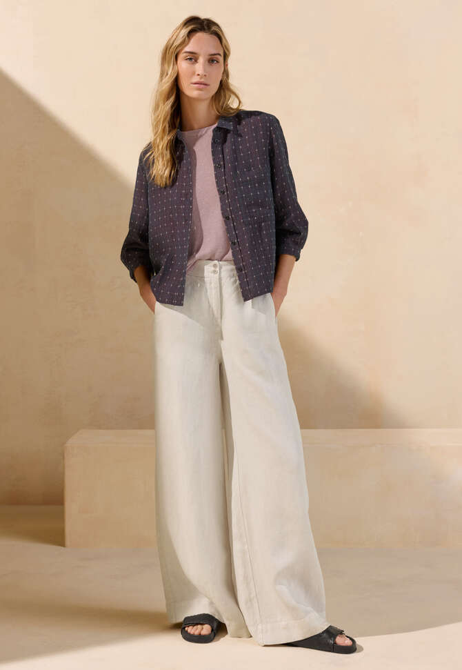 Cross-weave shirt, Dark prune, completeTheLook