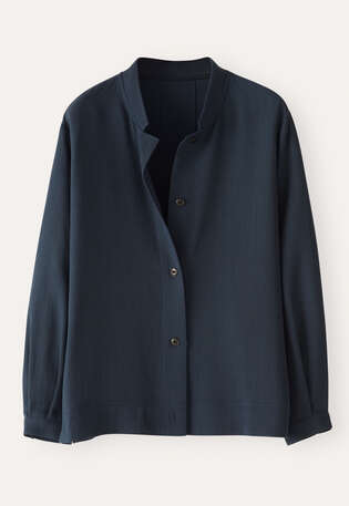 Nehru jacket, Ink teal, webstill