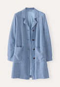 Long jacket, Indigo blue, webstill