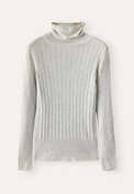 Ribbed sweater, Ecru grey, webstill