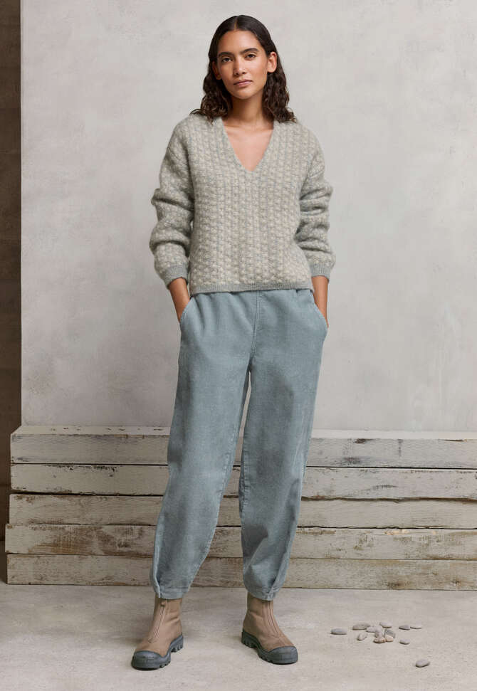 Tapered trousers, Duck-egg blue, completeTheLook