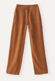 Relaxed straight-leg trousers, Terracotta orange, webstill