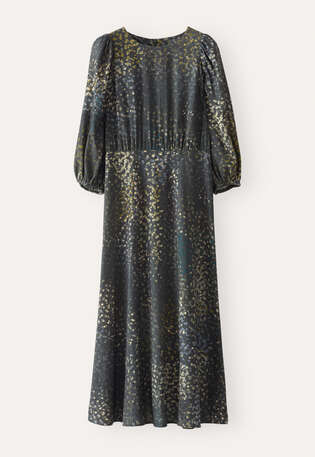 Printed dress, Charcoal, webstill