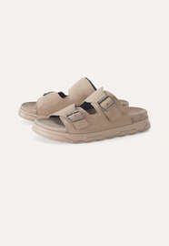 Chunky-buckle sandals, Barley, webstill