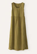 Sleeveless double-layer dress, Forest lime, webstill