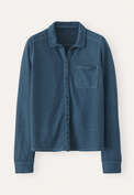 Jersey striped shirt, Petrol ink, webstill