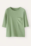 Pocket-detail T-shirt, Soft apple, webstill