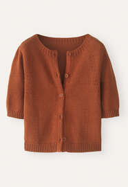 Short-sleeve cardigan, Copper, webstill