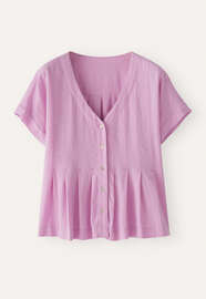 Pleat-front top, Orchid pink, webstill