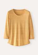 Round-neck top, Gold, webstill