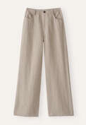 Wide & straight leg trousers, Mink, webstill