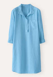 Placket-detail dress, Pale bluebell, webstill