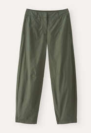 Darted-hem trousers, Dark khaki, webstill