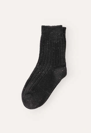 Donegal socks, Charcoal, webstill
